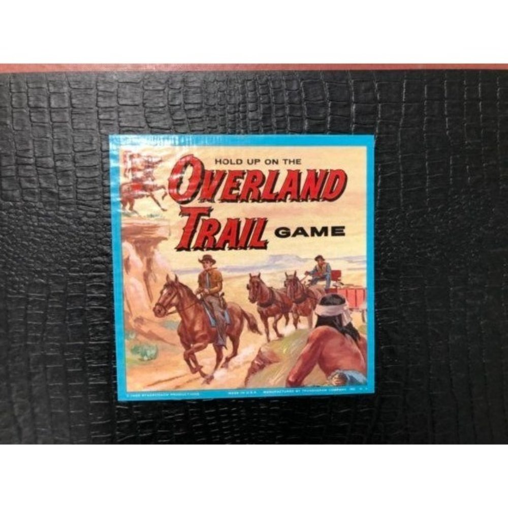 VINTAGE 1960 OVERLAND TRAIL GAME COWBOY TV SHOW